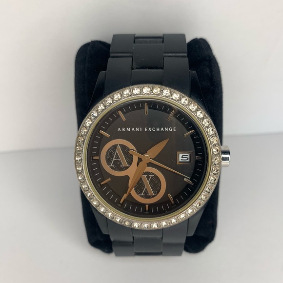 armani exchange diamond watch